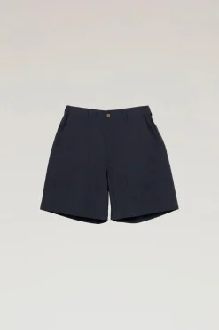 Outdoor Label Designed in Japan|Pantaloni e pantaloncini>Woolrich Pantaloncini In Misto Nylon CORDURA E Cotone Typewriter Navy Check