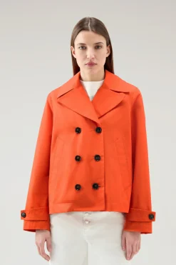 Giacche>Woolrich Peacoat Havice In Best Cotton Koi
