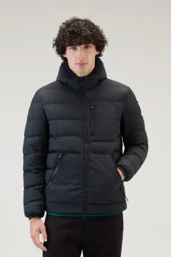Piumini|Giacche>Woolrich Piumino Lobster In Nylon Crinkle Black