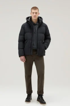 Piumini|Giacche>Woolrich Piumino Sierra Supreme In Nylon Elasticizzato Black