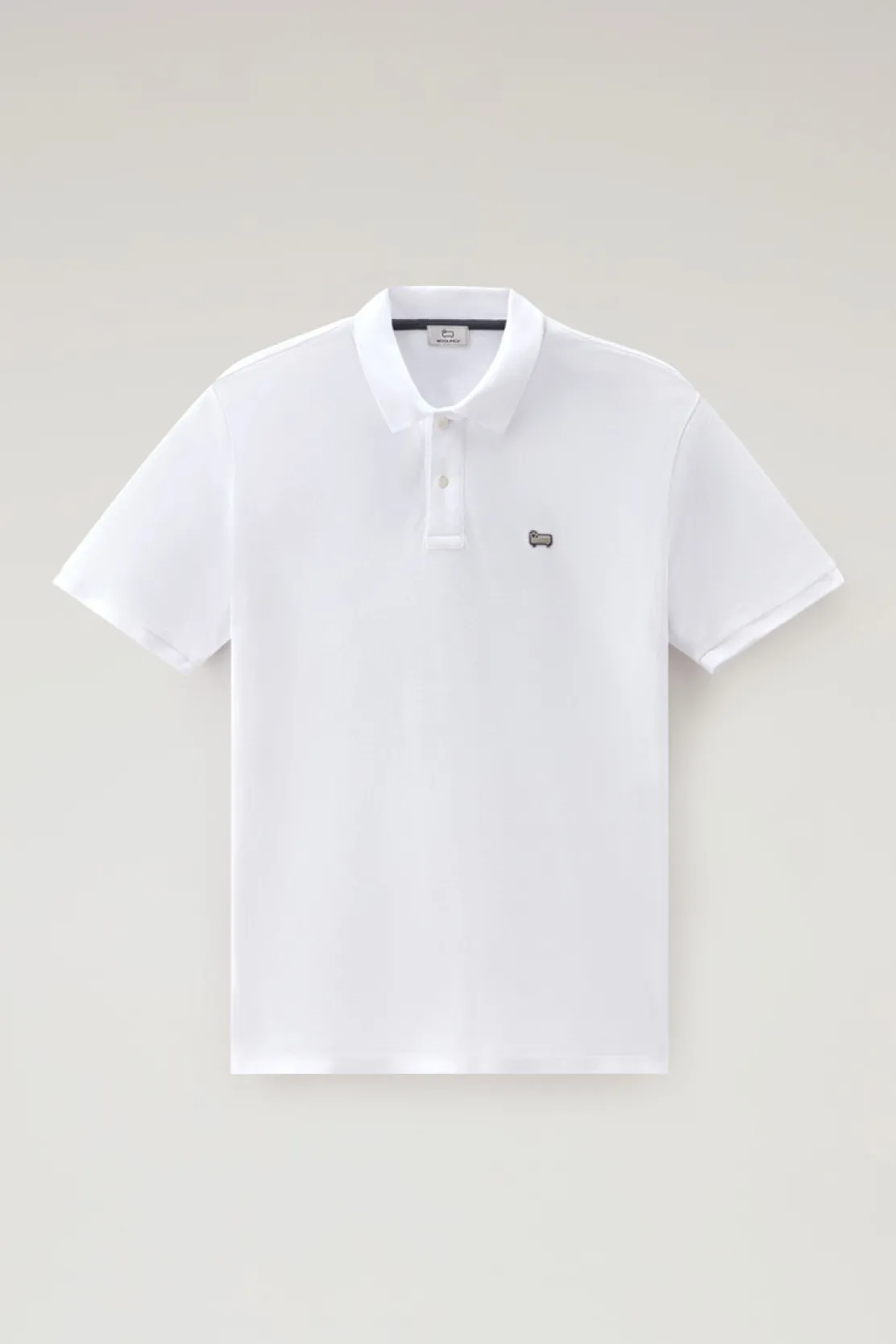 Polo>Woolrich Polo In Piquet Di Puro Cotone Bright White