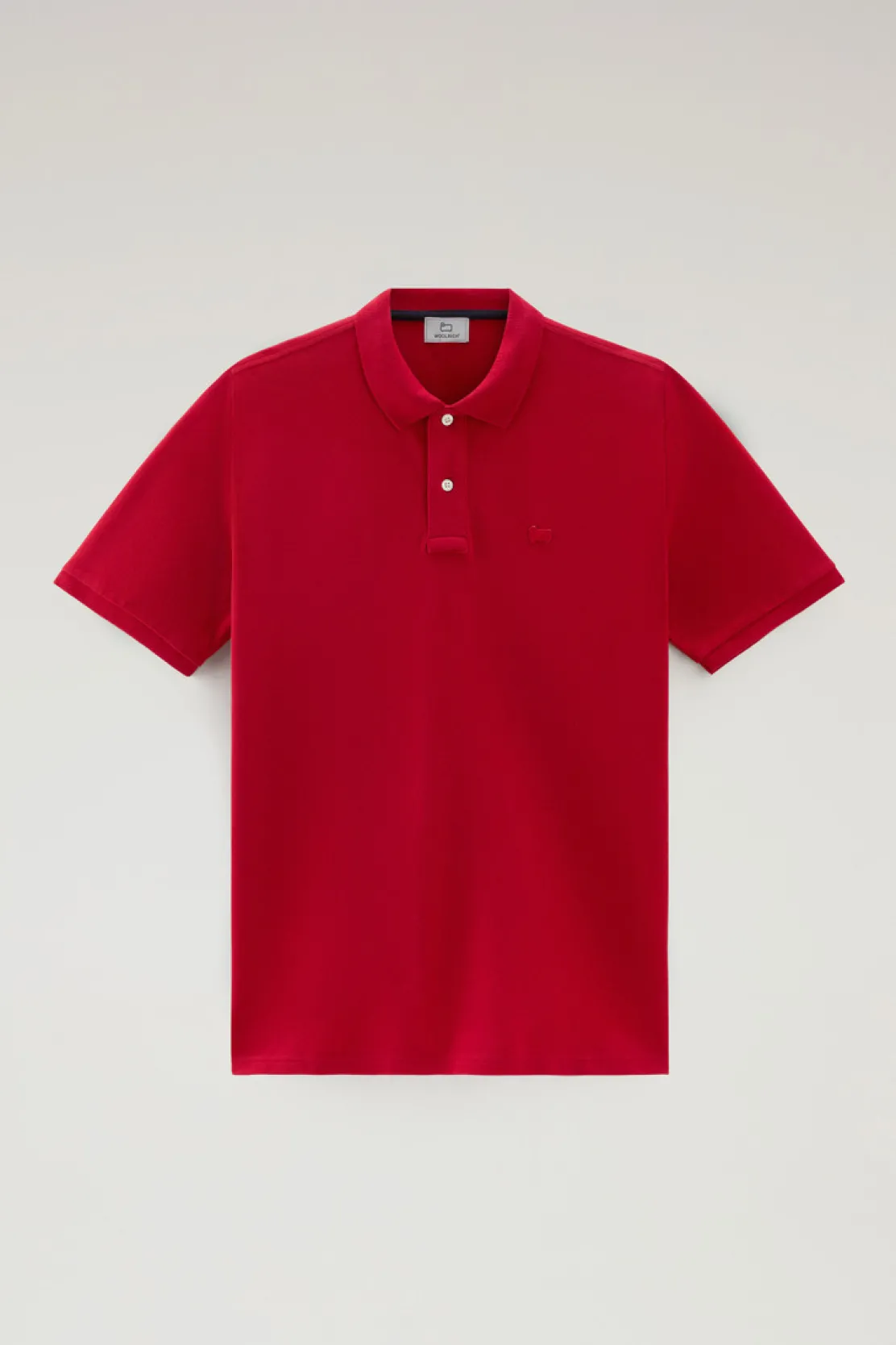 Polo>Woolrich Polo In Piquet Di Puro Cotone Sky Red