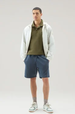 Polo>Woolrich Polo In Piquet Di Puro Cotone Lake Olive