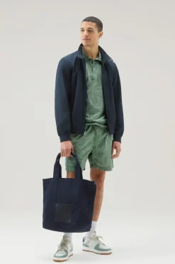 Polo>Woolrich Polo Tinta In Capo In Cotone Elasticizzato Con Stampa Tropical Sage Flower