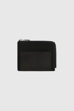 Altri accessori>Woolrich Portafogli In Pelle E Tessuto British Millerain Black