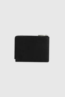 Altri accessori>Woolrich Portafogli In Pelle E Tessuto British Millerain Black