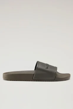 Scarpe da barca e sandali>Woolrich Sandali Slide In Gomma Green