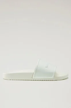 Scarpe da barca e sandali>Woolrich Sandali Slide In Gomma Off White