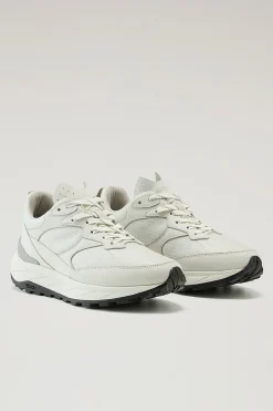 Sneakers>Woolrich Sneakers Running In Tessuto Ripstop White Off White
