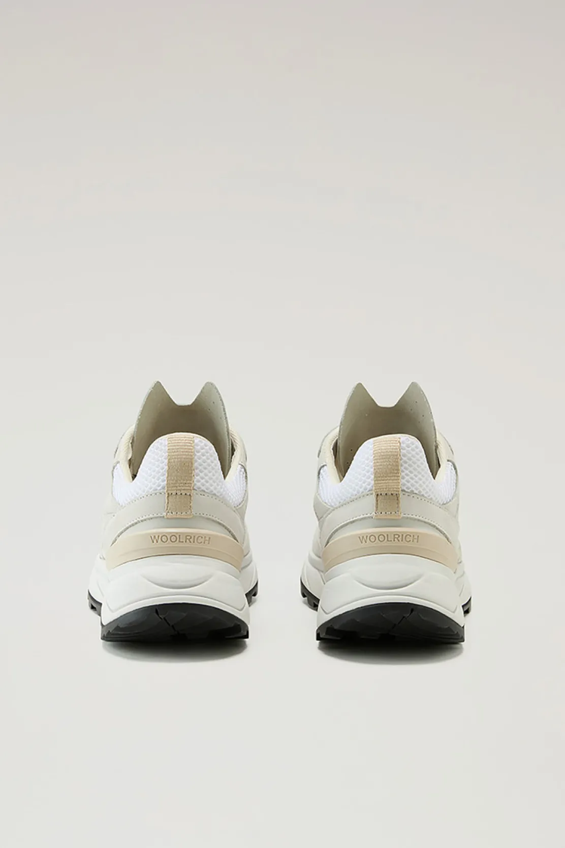 Sneakers>Woolrich Sneakers Running In Tessuto Ripstop E Nabuk White White