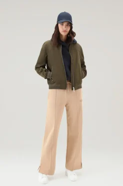Bomber|Giacche>Woolrich Summer Bomber In Urban Touch Dark Green