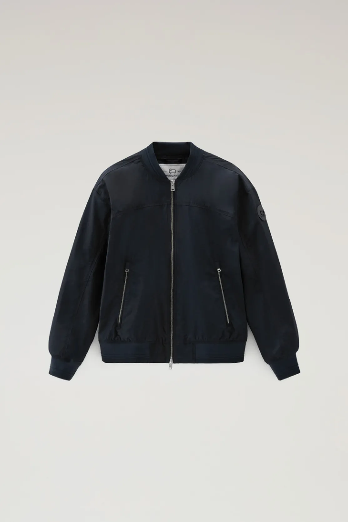Bomber|Giacche>Woolrich Summer Bomber In Urban Touch Melton Blue