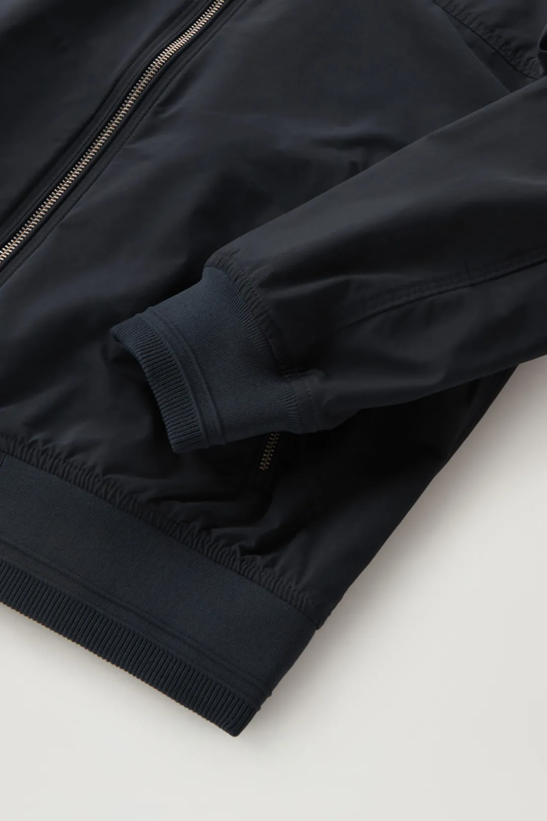 Bomber|Giacche>Woolrich Summer Bomber In Urban Touch Melton Blue