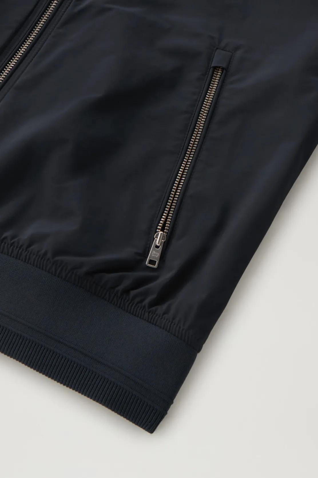 Bomber|Giacche>Woolrich Summer Bomber In Urban Touch Melton Blue