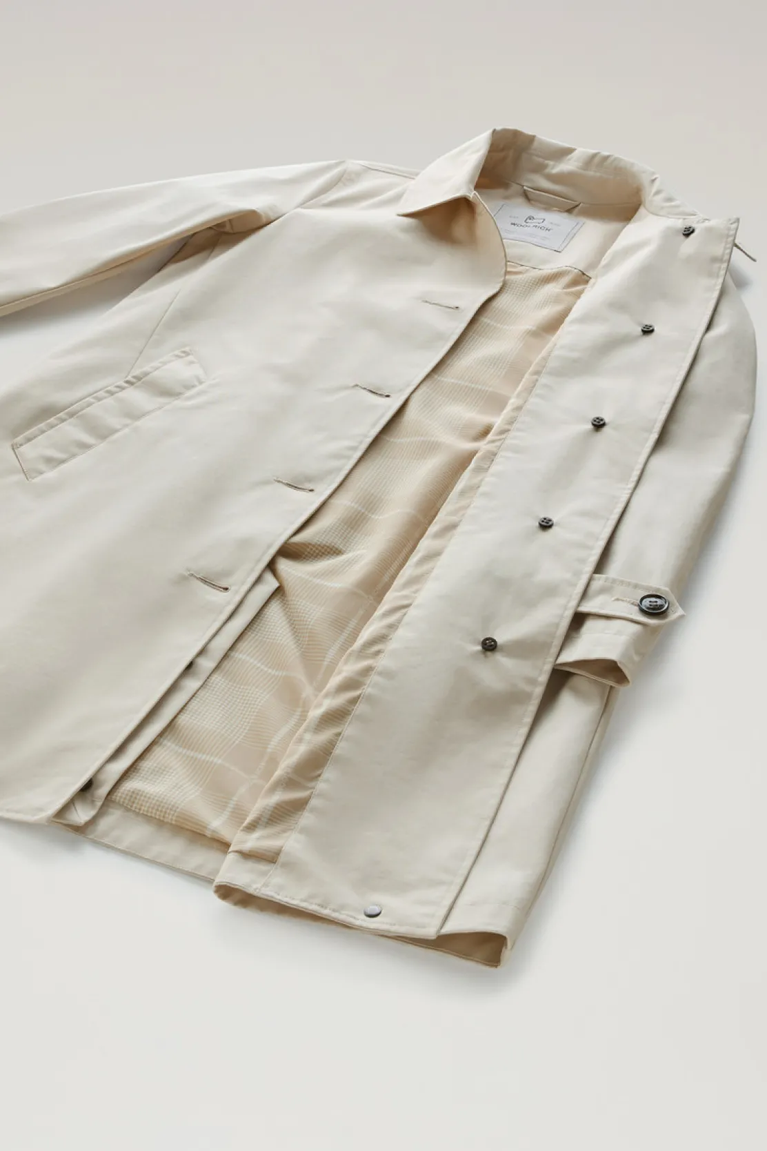 Cappotti>Woolrich Trench Havice In Best Cotton Light Oak